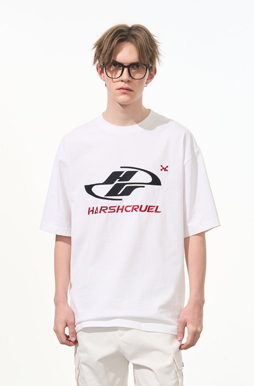 Racing Logo Embroidered Basic Tee - COPPING THREADS - Harsh and Cruel Hauptbild
