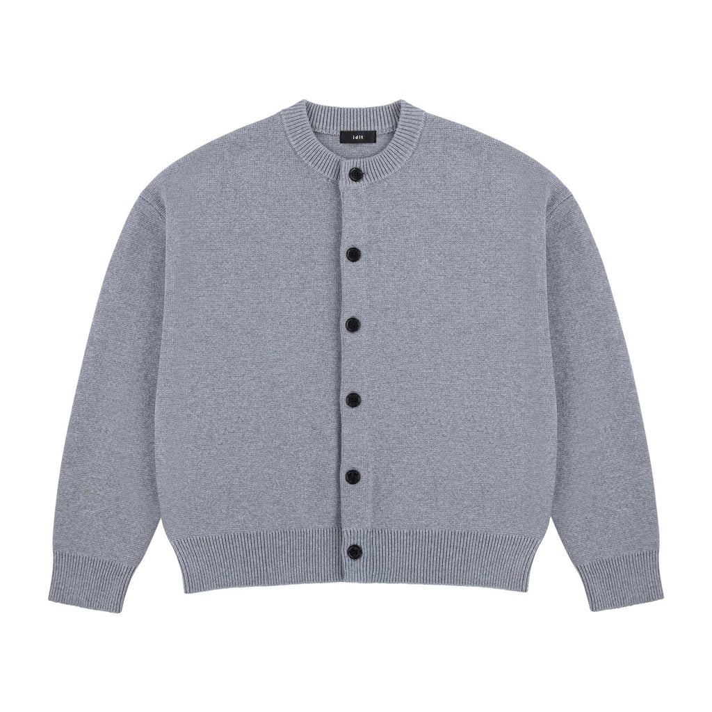 Relaxed Crewneck Cardigan - COPPING THREADS - IDLT