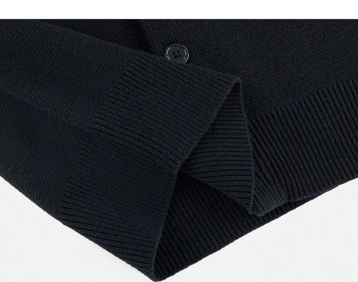 Relaxed Crewneck Cardigan - COPPING THREADS - IDLT