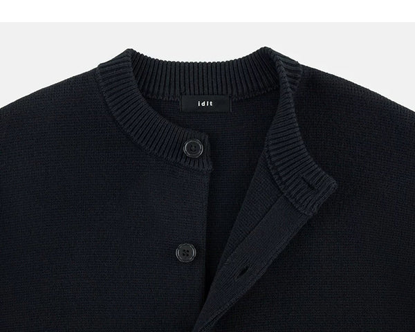 Relaxed Crewneck Cardigan - COPPING THREADS - IDLT