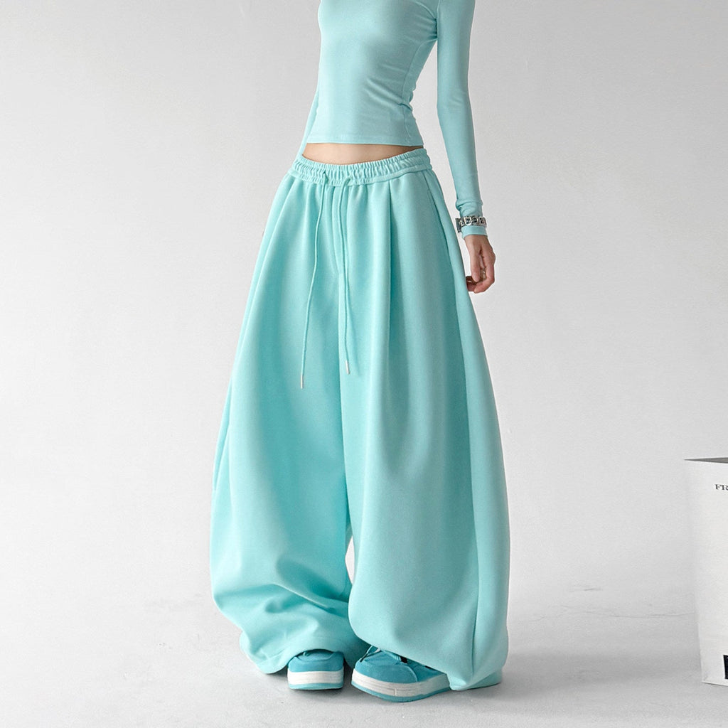 Relaxed Drawstring Wide-Leg Sweatpants - CT66216 - COPPING THREADS - CT ORIGINALS