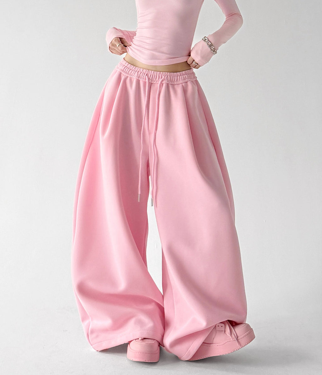 Relaxed Drawstring Wide-Leg Sweatpants - CT66216 - COPPING THREADS - CT ORIGINALS