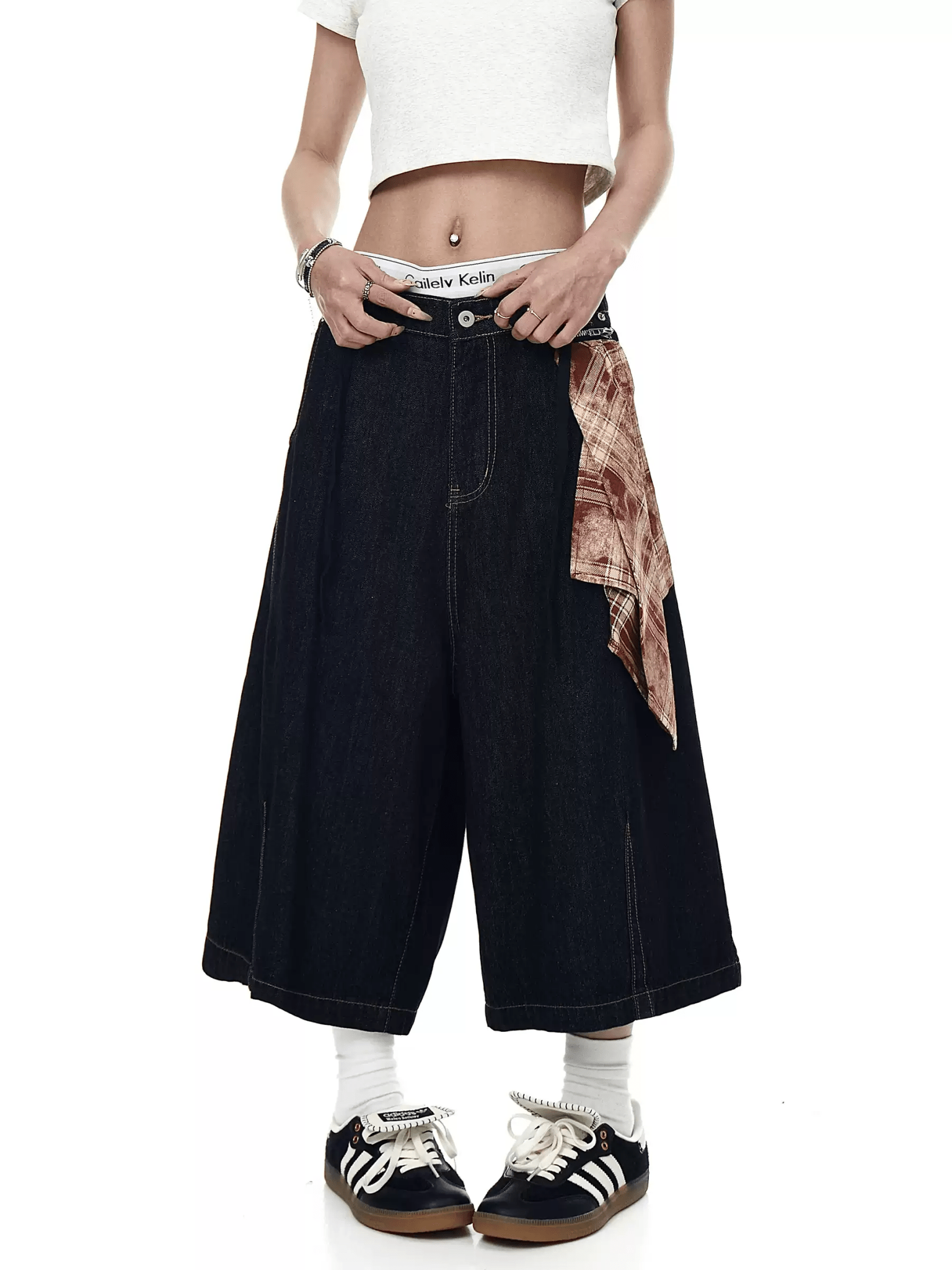 Removable Bandana Raw Denim Shorts - COPPING THREADS - CT Select