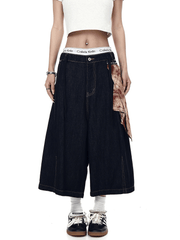 Removable Bandana Raw Denim Shorts - COPPING THREADS - CT Select