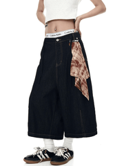 Removable Bandana Raw Denim Shorts - COPPING THREADS - CT Select
