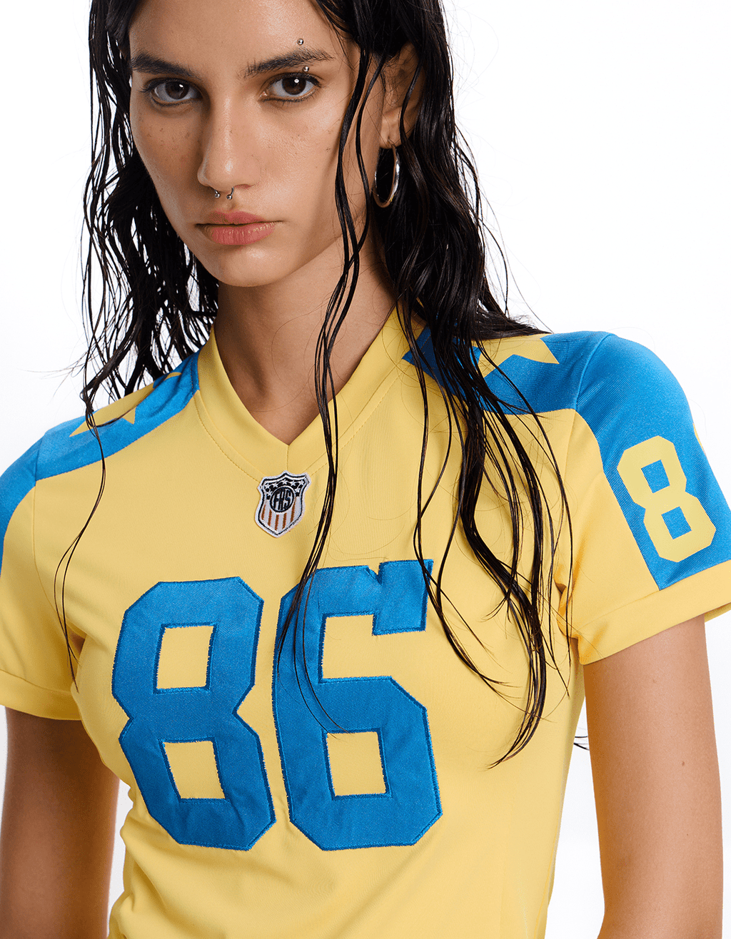 Retro #86 Embroidered Jersey Tee - COPPING THREADS - CT Select