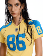 Retro #86 Embroidered Jersey Tee - COPPING THREADS - CT Select