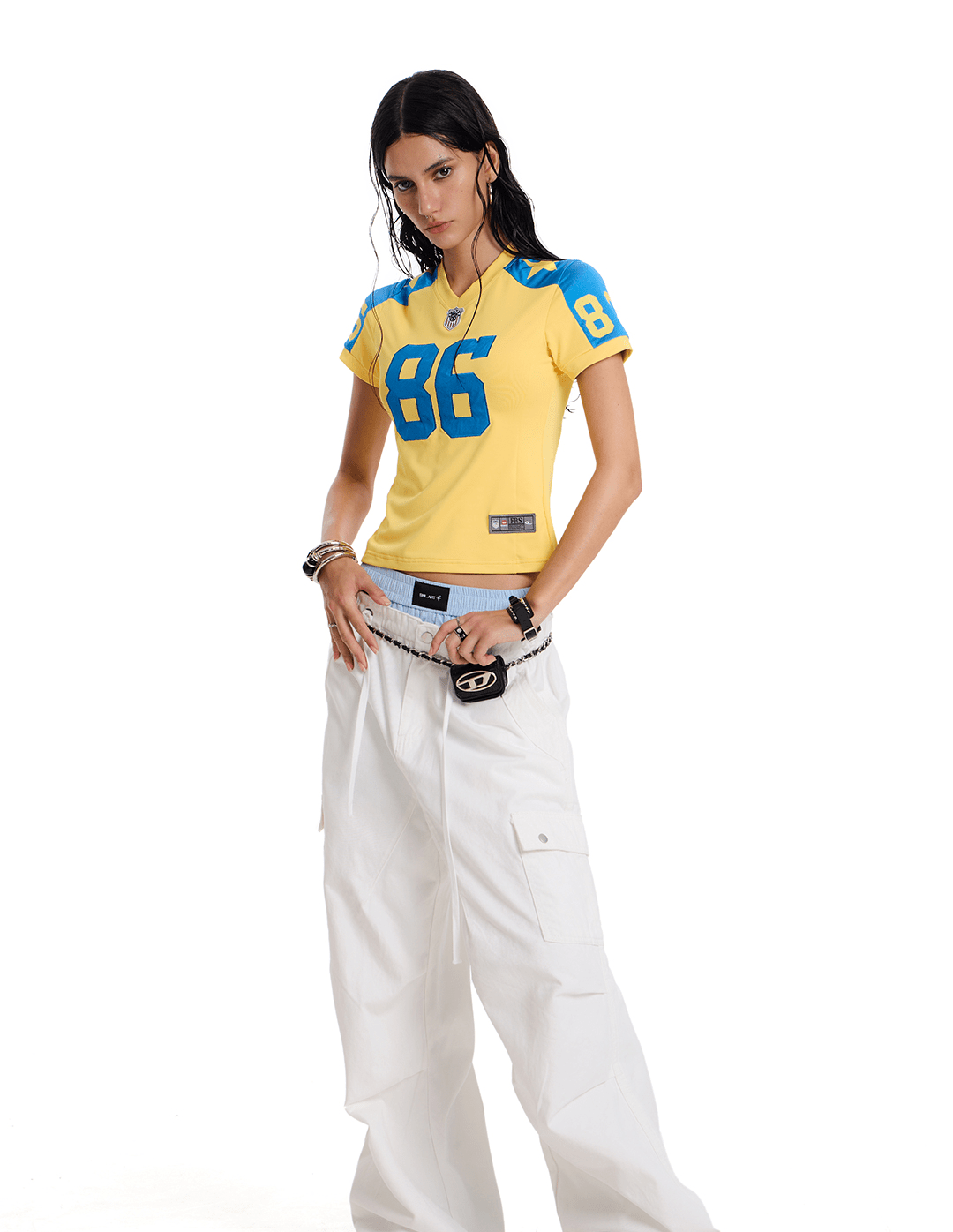 Retro #86 Embroidered Jersey Tee - COPPING THREADS - CT Select