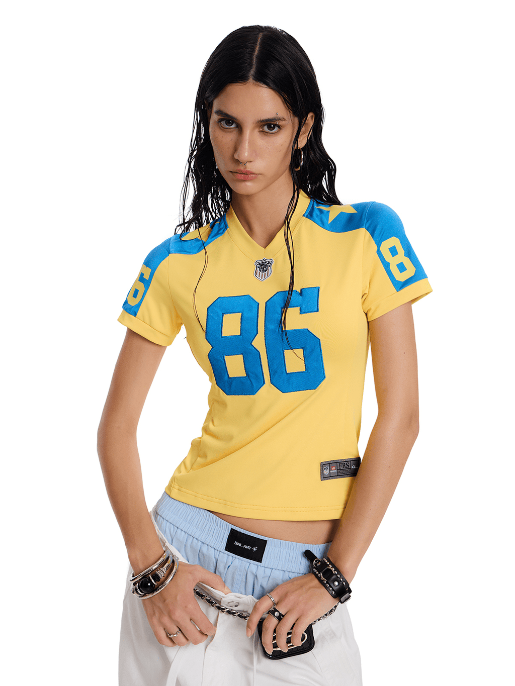 Retro #86 Embroidered Jersey Tee - COPPING THREADS - CT Select