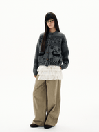 Retro Antler Jacquard Fair Isle Toggle Knit Cardigan - COPPING THREADS - CHICISLAND