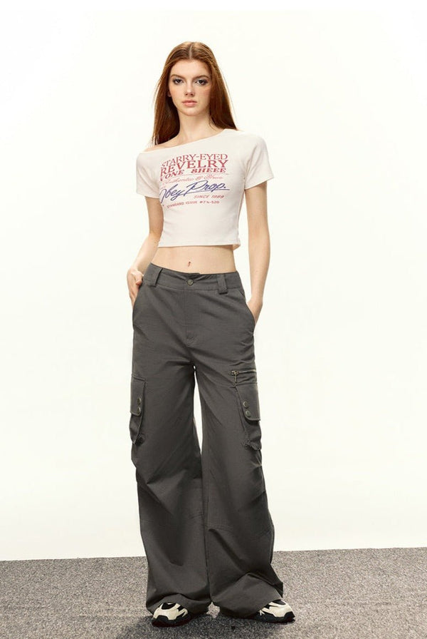 Retro Asymmetric Off - Shoulder Tee - COPPING THREADS - CT Select