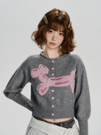 Retro Balloon Dog Jacquard Cardigan - COPPING THREADS - CHICISLAND