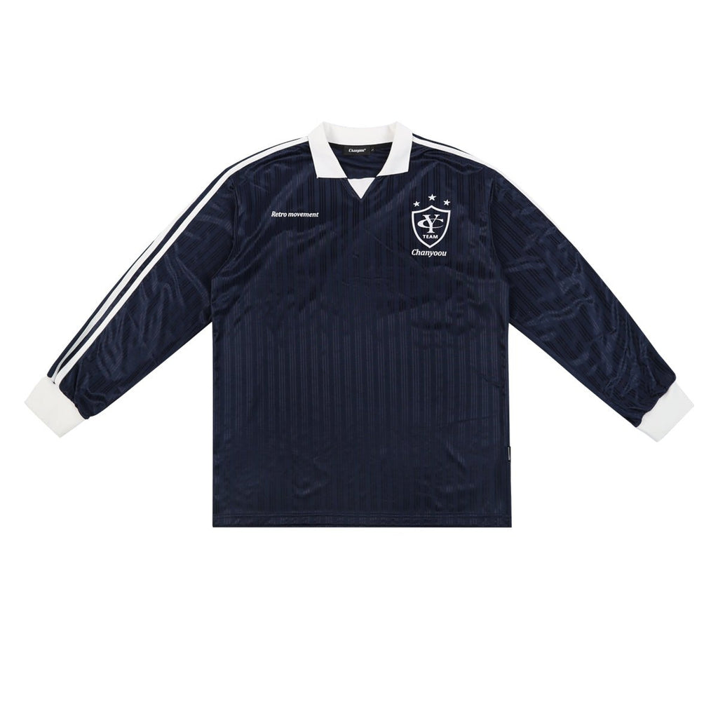 Retro Blockcore Striped Jersey Sweatshirt - COPPING THREADS - CHICISLAND