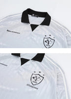 Retro Blockcore Striped Jersey Sweatshirt - COPPING THREADS - CHICISLAND