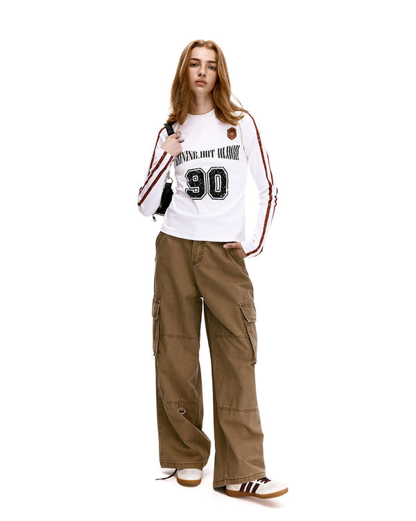 Retro Blokette Striped Long Sleeve Jersey Tee - COPPING THREADS - CHICISLAND