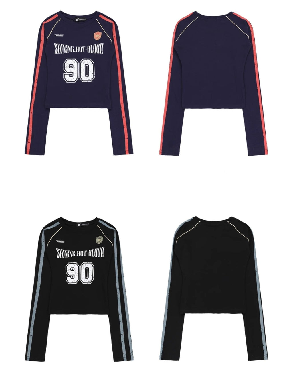 Retro Blokette Striped Long Sleeve Jersey Tee - COPPING THREADS - CHICISLAND