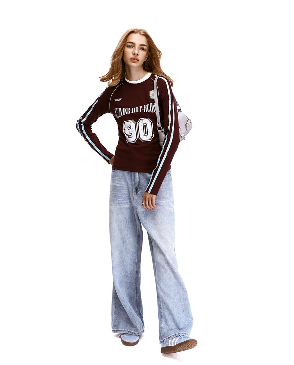 Retro Blokette Striped Long Sleeve Jersey Tee - COPPING THREADS - CHICISLAND