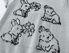Retro Bunny Jacquard Knit Tee - COPPING THREADS - CHICISLAND