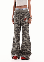 Retro Camo Flared Sweatpants - COPPING THREADS - CT Select