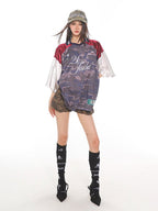 Retro Camouflage Mesh Panel Sports Jersey Tee - COPPING THREADS - CT Select