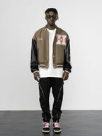Retro Chenille Embroidered Varsity Jacket - COPPING THREADS - Harsh and Cruel