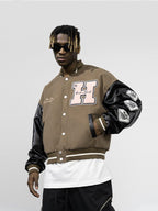 Retro Chenille Embroidered Varsity Jacket - COPPING THREADS - Harsh and Cruel