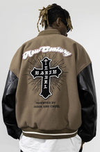 Retro Chenille Embroidered Varsity Jacket - COPPING THREADS - Harsh and Cruel