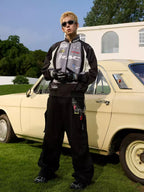 Retro Contrast Stitching Racing Jacket - COPPING THREADS - Harsh and Cruel