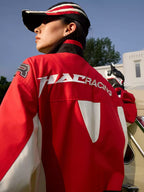 Retro Contrast Stitching Racing Jacket - COPPING THREADS - Harsh and Cruel