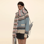 Retro Crew Neck Zip - Up Knit Cardigan Sweater - COPPING THREADS - MOROMORO