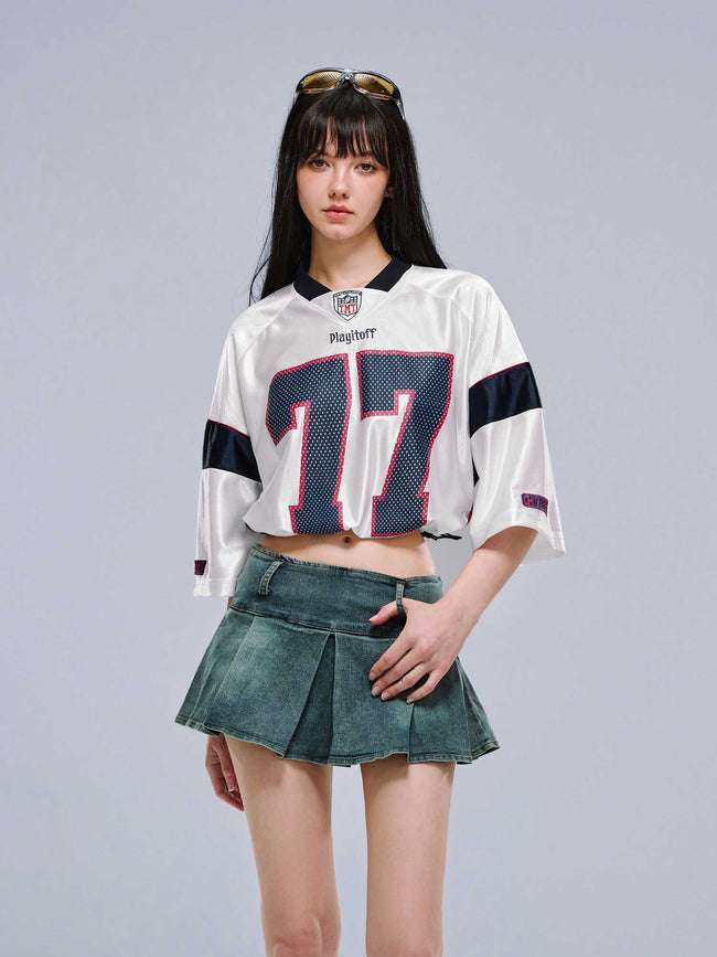 Retro Cropped Quick - Dry Jersey Tee - COPPING THREADS - CT Select Hover Image