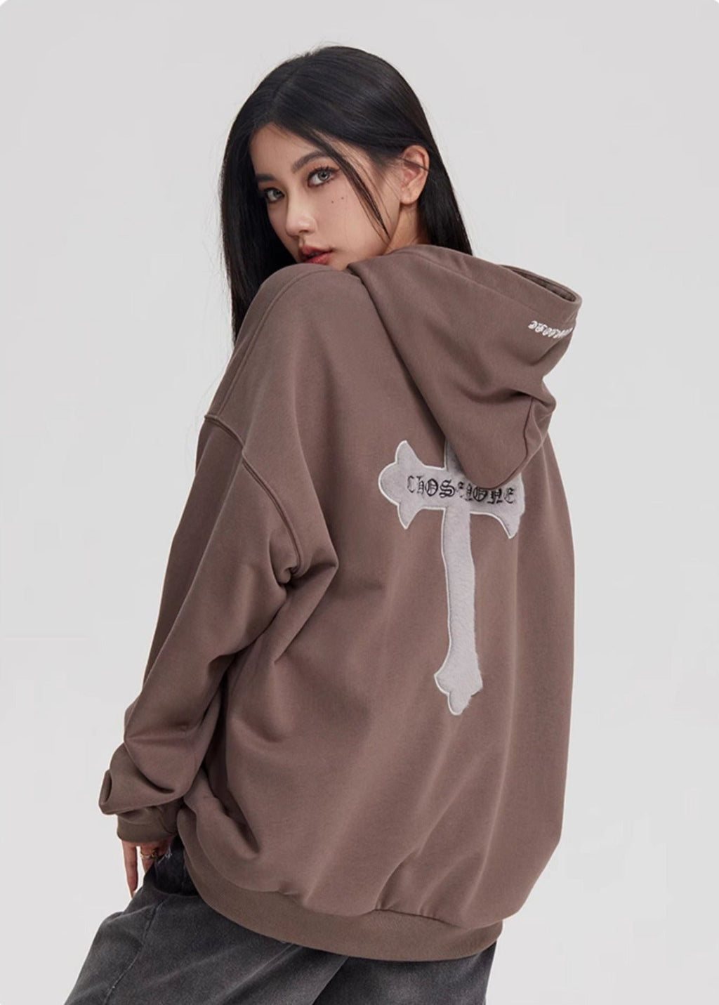 Retro Cross Puff Print Hoodie - COPPING THREADS - CT Select