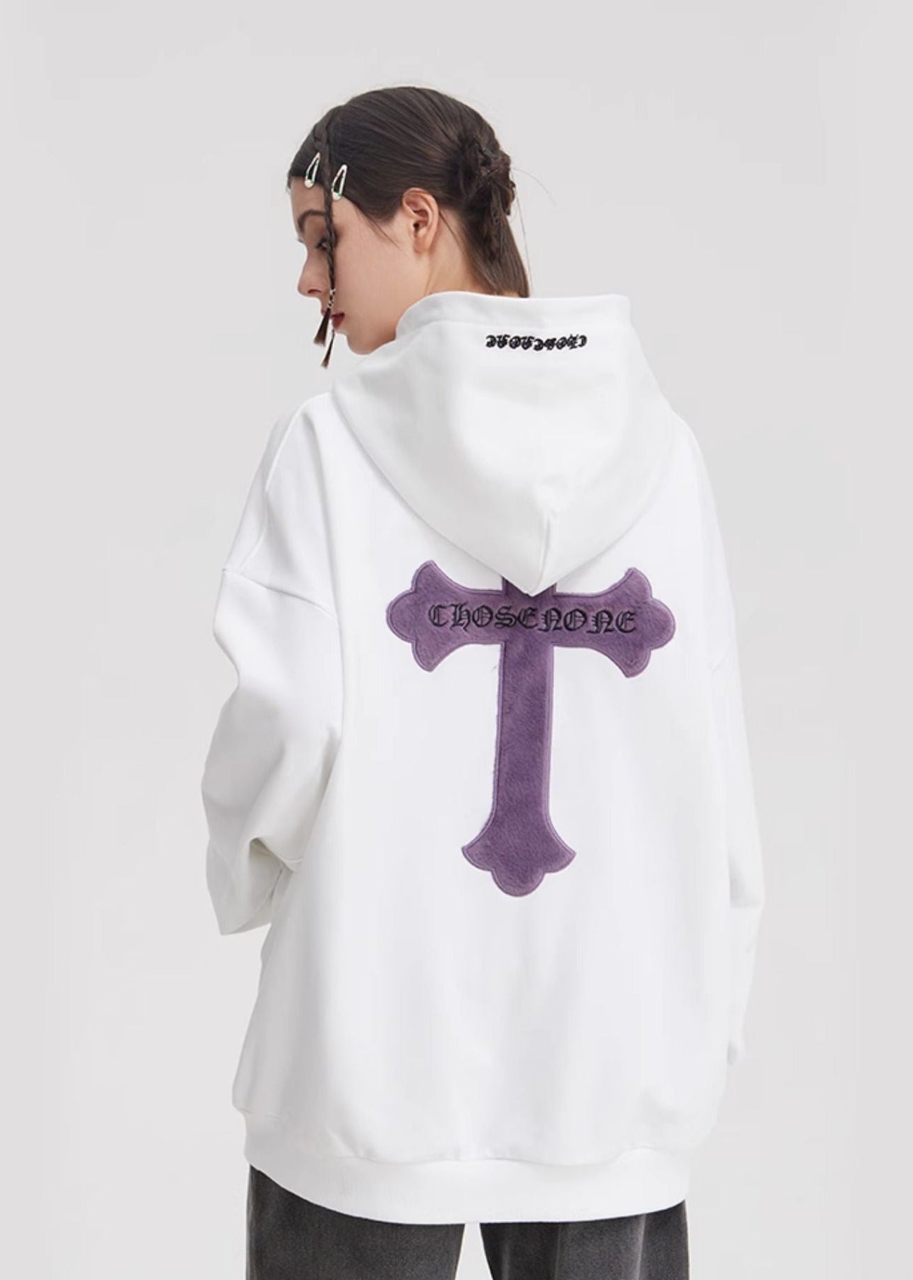 Retro Cross Puff Print Hoodie - COPPING THREADS - CT Select