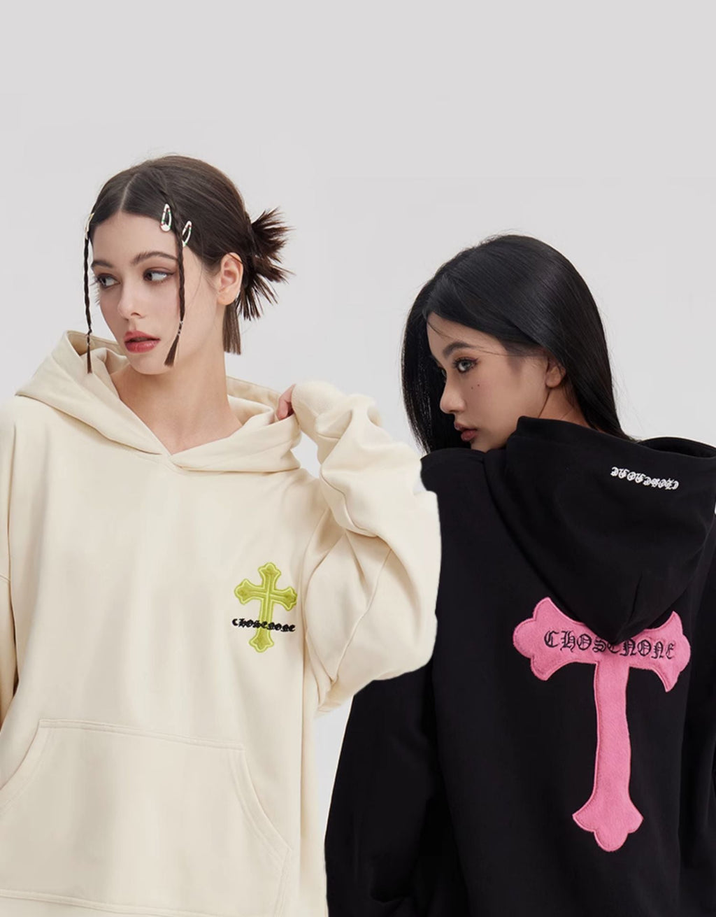 Retro Cross Puff Print Hoodie - COPPING THREADS - CT Select