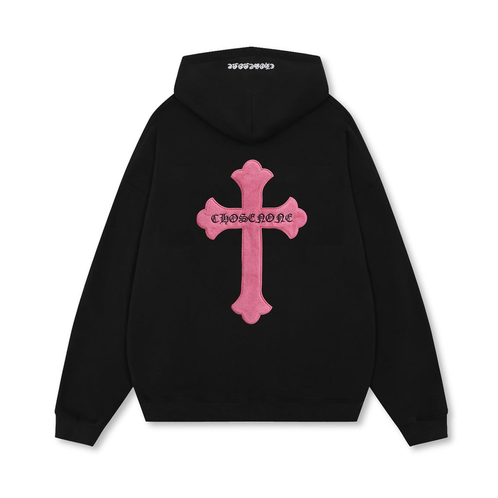 Retro Cross Puff Print Hoodie - COPPING THREADS - CT Select