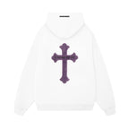 Retro Cross Puff Print Hoodie - COPPING THREADS - CT Select