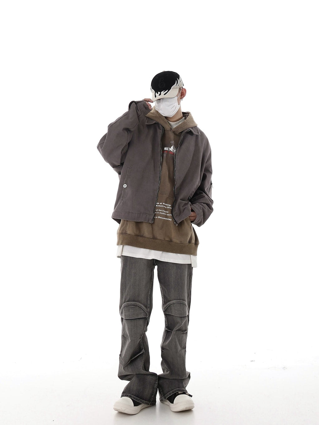 Retro Deconstructed Wrinkle Flared Denim - COPPING THREADS - CHICISLAND