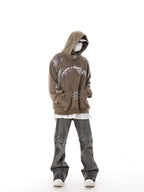 Retro Deconstructed Wrinkle Flared Denim - COPPING THREADS - CHICISLAND