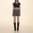 Retro Diamond V - Neck Knit Cardigan - COPPING THREADS - MOROMORO