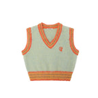 Retro Diamond V - Neck Knit Cardigan - COPPING THREADS - MOROMORO