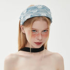 Retro Distressed Denim Headband - COPPING THREADS - COPPING THREADS