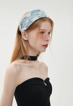 Retro Distressed Denim Headband - COPPING THREADS - COPPING THREADS