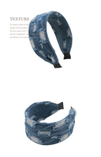 Retro Distressed Denim Headband - COPPING THREADS - COPPING THREADS
