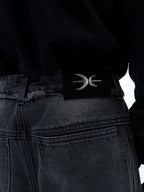 Retro Distressed Wave - Pattern Raw Hem Denim - COPPING THREADS - ArguE CulturE