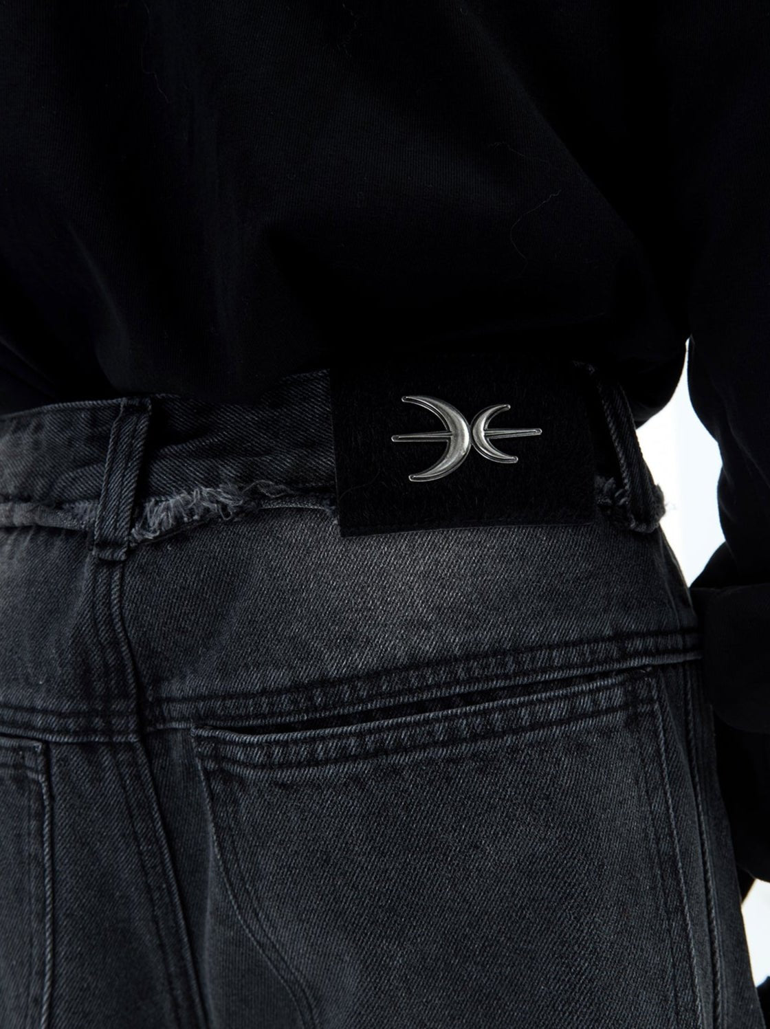 Retro Distressed Wave - Pattern Raw Hem Denim - COPPING THREADS - ArguE CulturE