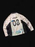 Retro Dog Print Sports Polo Shirt - COPPING THREADS - ARTMONSTER