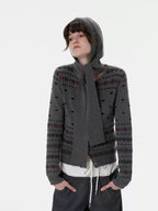 Retro Fair Isle Snowflake Knit Cardigan - COPPING THREADS - CHICISLAND