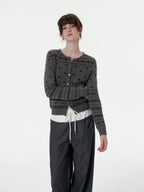 Retro Fair Isle Snowflake Knit Cardigan - COPPING THREADS - CHICISLAND