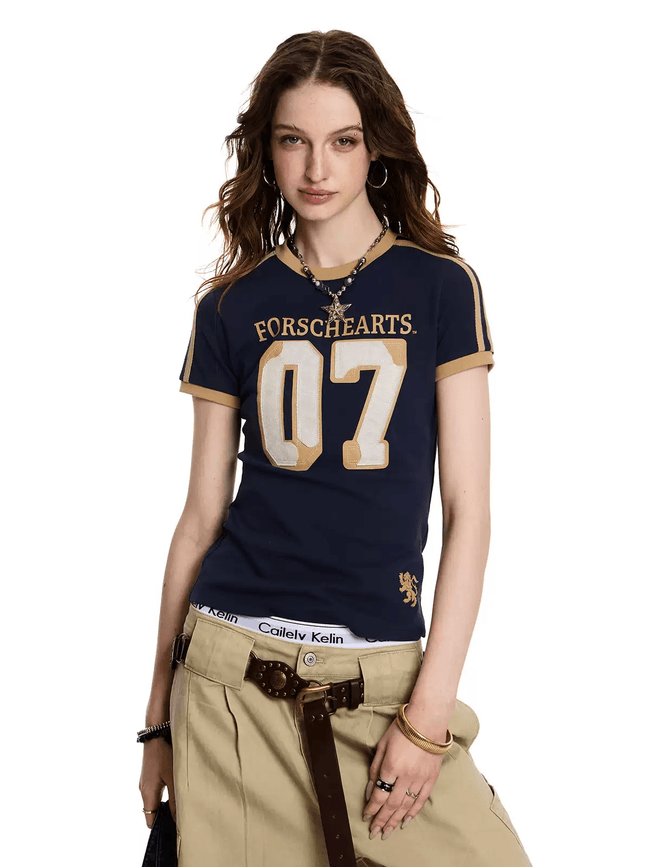 Retro Fitted Varsity Tee - COPPING THREADS - CT Select Hover Image