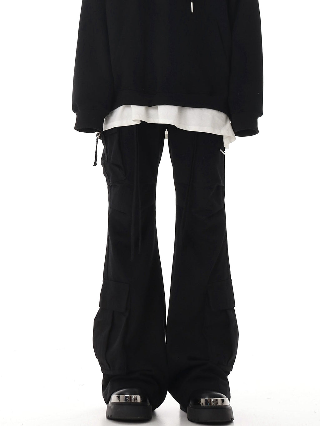 Retro Flared Cargo Pants - COPPING THREADS - CHICISLAND